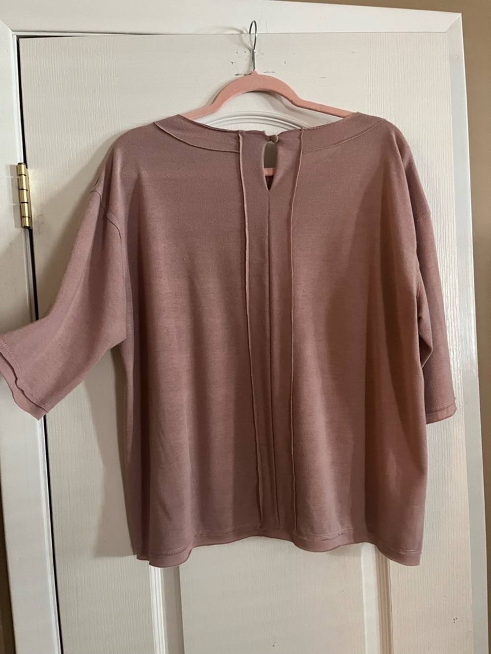 H by bordeaux Dusty Rose Short Sleeve Relaxed Tee - Picture 2 of 3